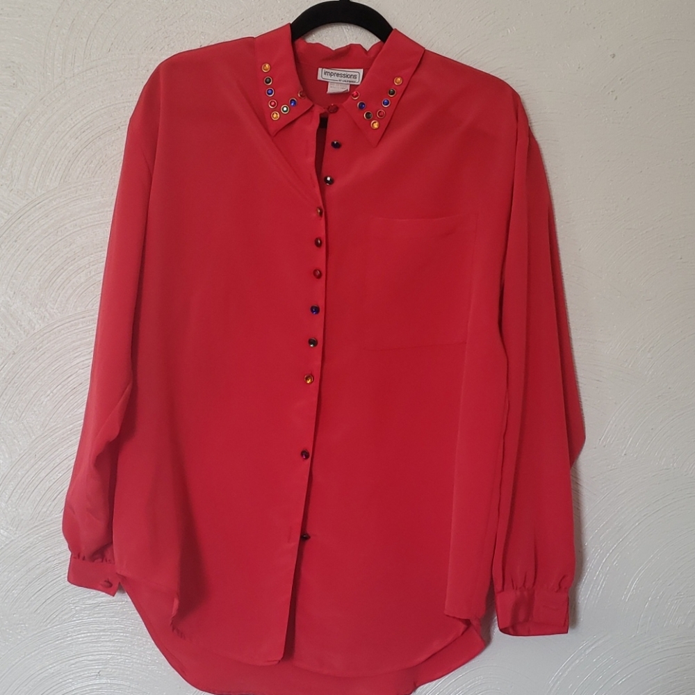 Impression vintage blouse
